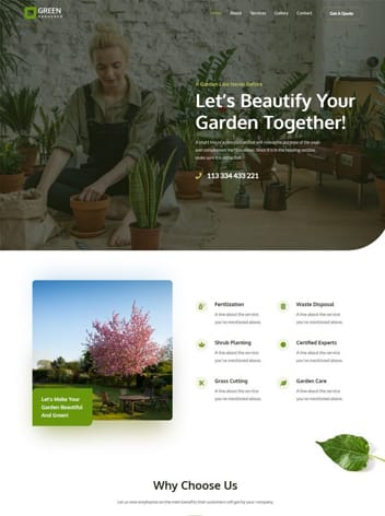 Our Work GreenScape website