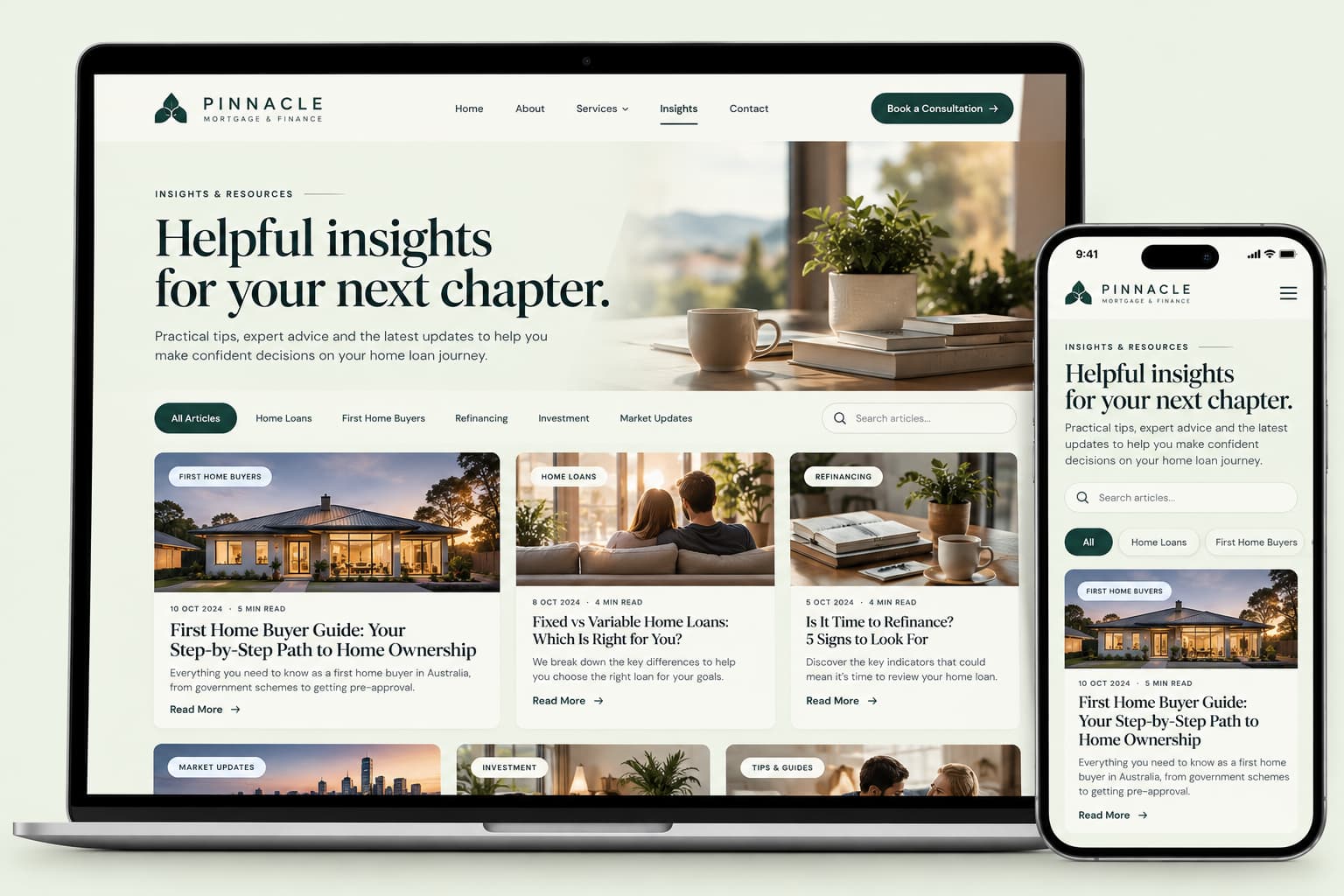 Our Work featured concept design